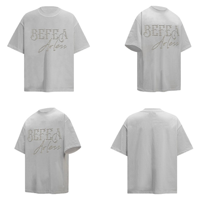 80s And 90s Vintage T Shirts Vintage Pearl Alphabet Ice Solona Heavy Crew Neck Short Sleeve T-Shirt
