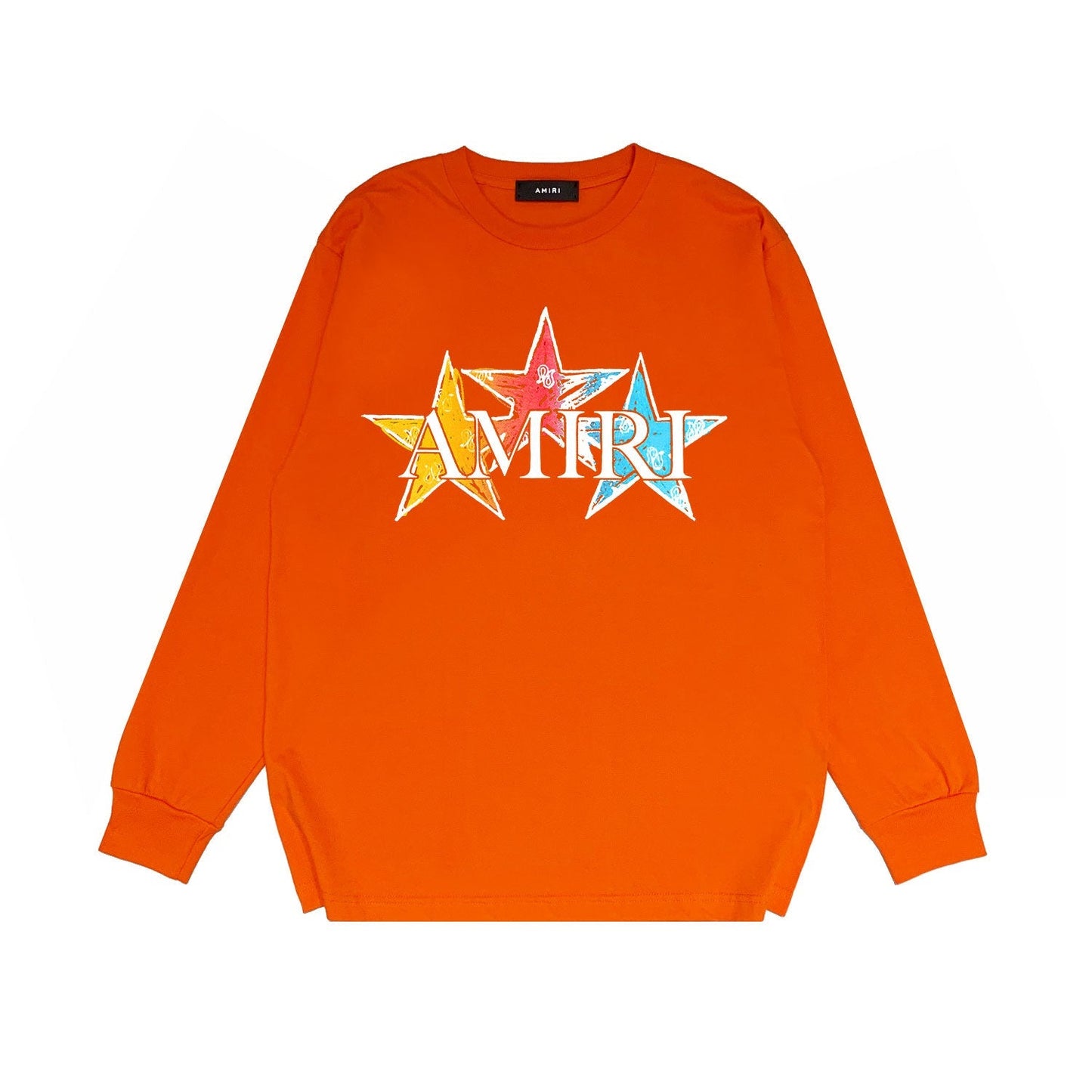 Amiri Long Sleeved Shirt Printed Trendy Pure Cotton