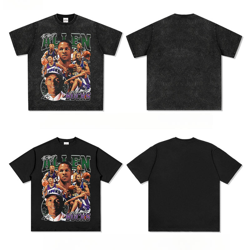 New york hip hop shop vintage Ray Allen print short sleeve t-shirt Vintage