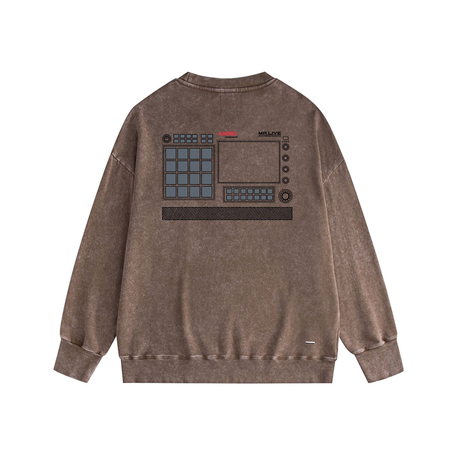 Amiri Distressed Sweatshirt Printed Trendy Pure Cotton