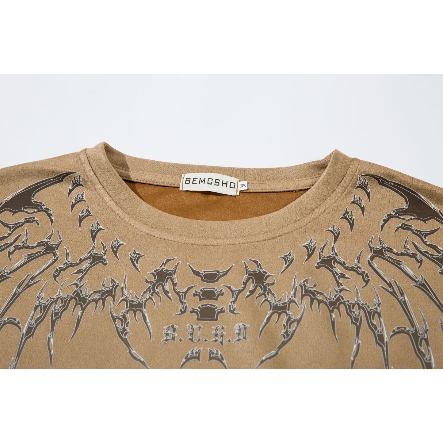 Hustle vintage summer t-shirt skull skeleton print short sleeve