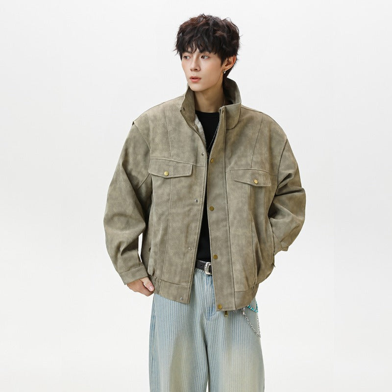 Unisex Down Jacket Winter Fleece Collar Fleece Jacket
