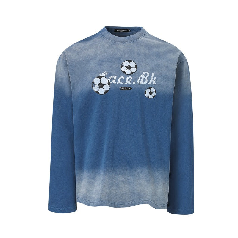 Unisex long-sleeved shirt autumretro football