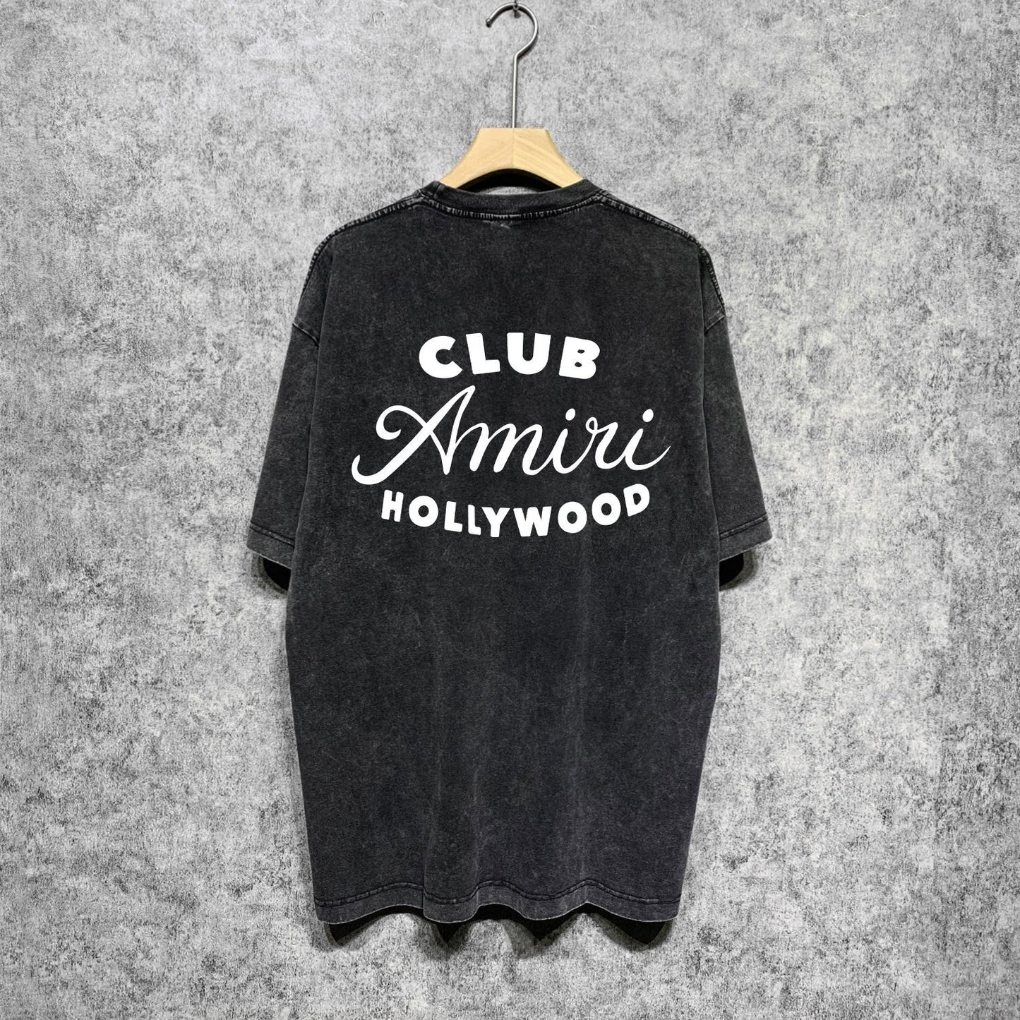 Amiri washed t-shirt hollywood club short sleeve