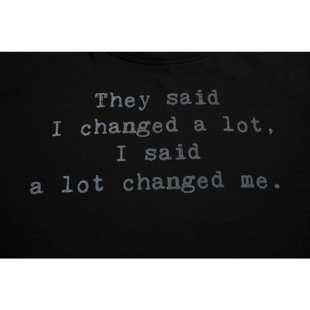 Nostalgia T Shirts Vintage Alphabet Short Sleeve T-Shirt Summer Loose Top