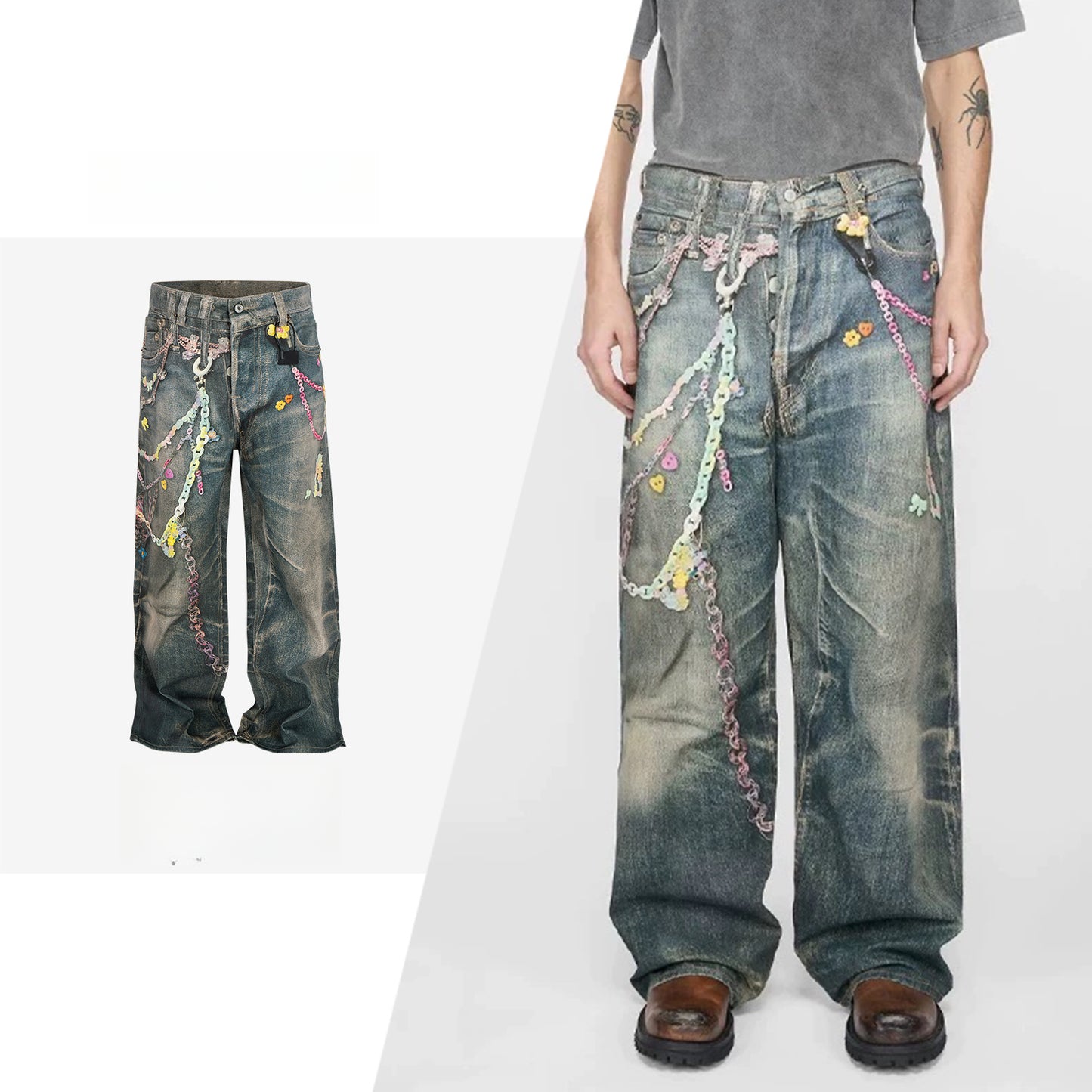 Rock Revival Jeans Straight Vintage Trousers