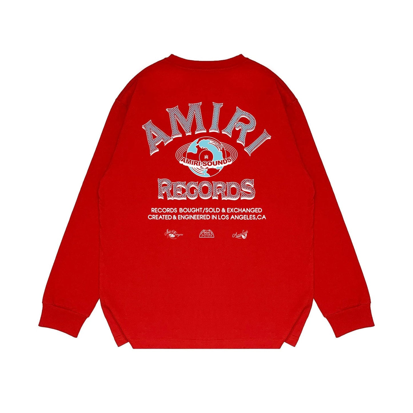 Amiri Long Sleeved Shirt Printed Trendy Pure Cotton