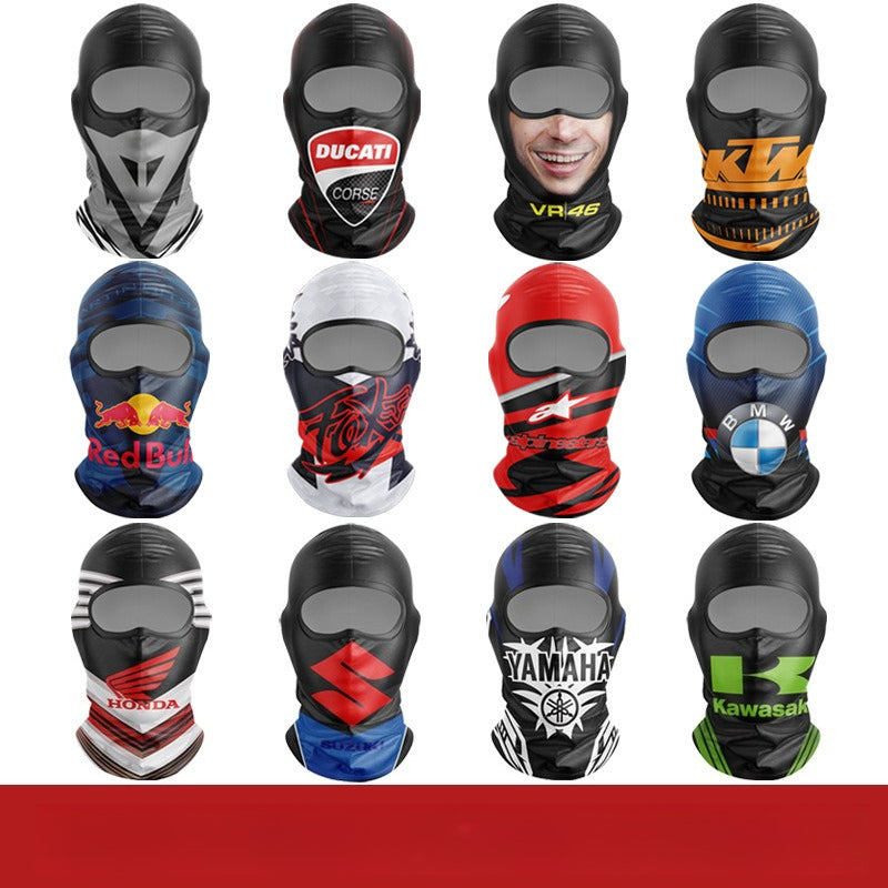 Cycling Windproof Hood Sunscreen Windproof Full Face Ice Silk Mask