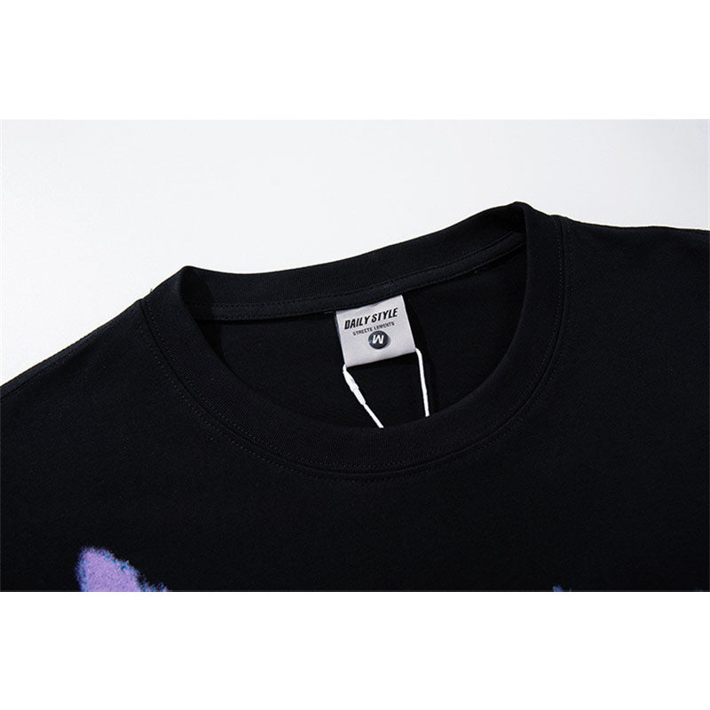 US drip outfits Summer Vintage Hip Hop Casual Loose Short Sleeve T-Shirts