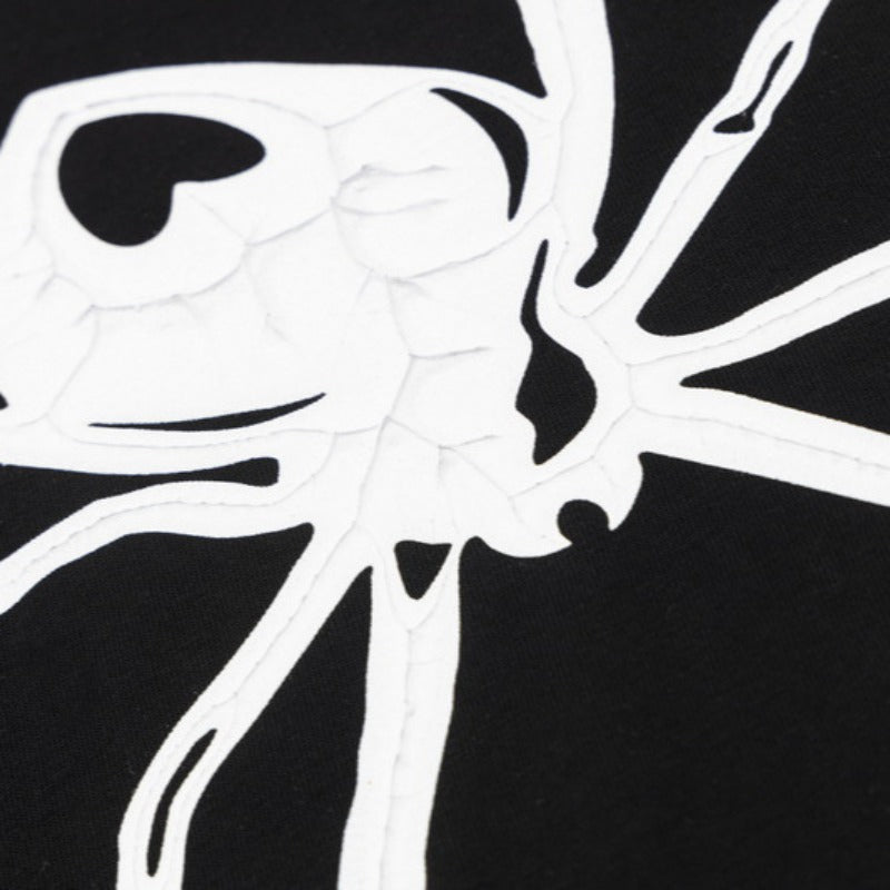 Vintage T Shirts Hip Hop Spider Print Short Sleeve T-Shirt Summer Oversize Half Sleeve
