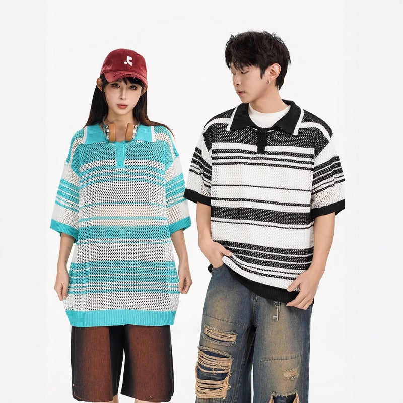 Nyc 1990 Shirt Casual Loose Knitted Sweater