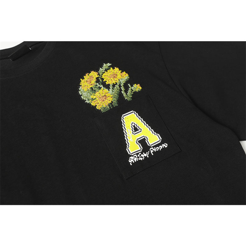 Hip Hop Shirts For Boys Vintage Rose Short Sleeve T-Shirt