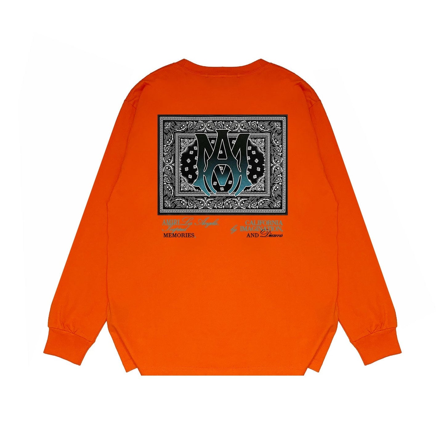 Amiri Long Sleeved Shirt Printed Trendy Pure Cotton
