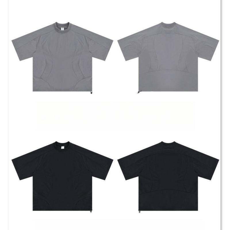 Vintage 90s Hip Hop Clothing Summer Short Sleeve T-Shirt oversize