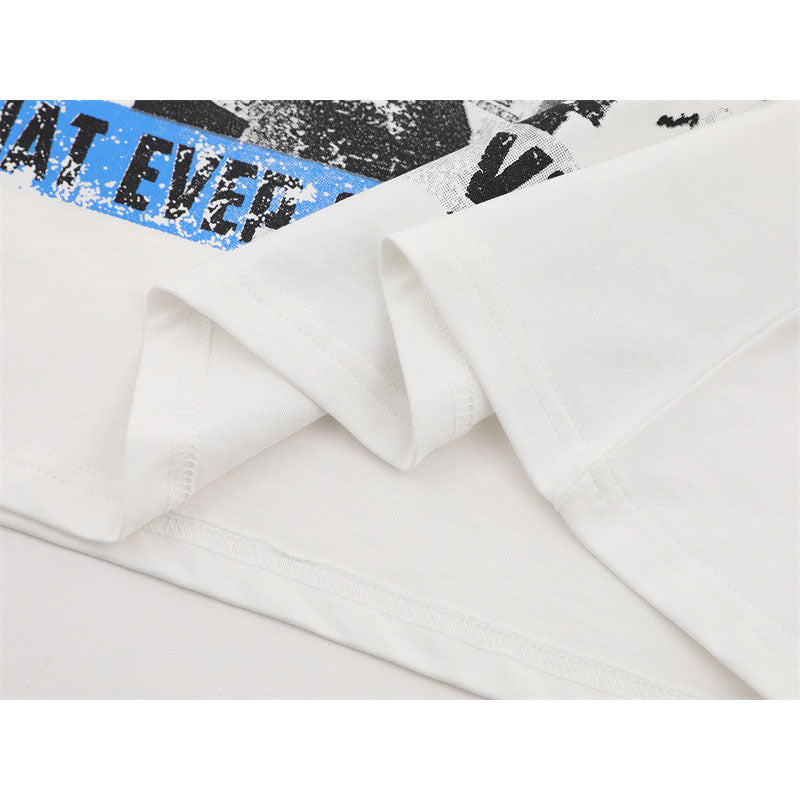 US drip outfits Summer Vintage Casual Loose Short Sleeve T-Shirts