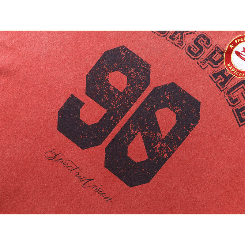 Casual Street Wear Vintage Old Short Sleeve Top T-Shirt