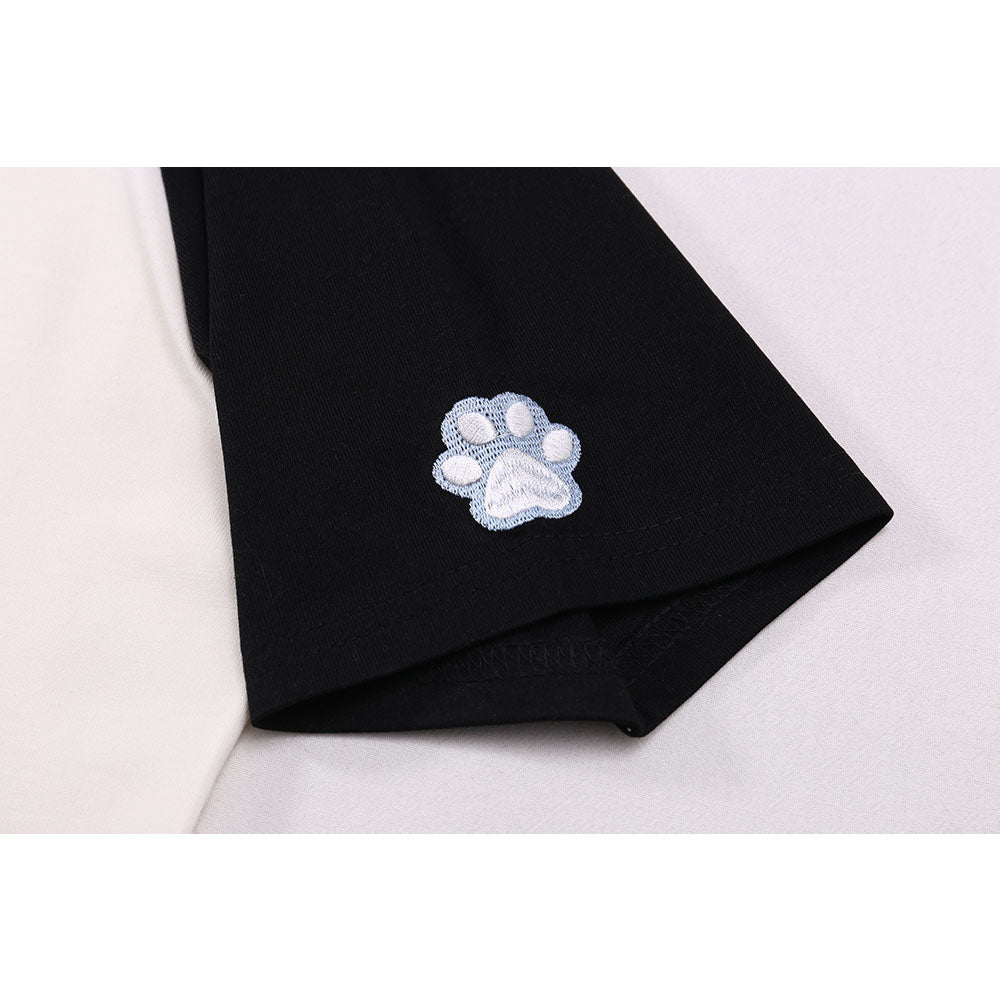 New York Hip Hop Style Vintage Lamb Embroidered Short Sleeve T-Shirt Summer Oversize Casual Top