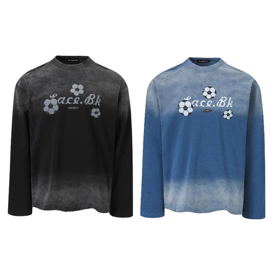 Unisex long-sleeved shirt autumretro football