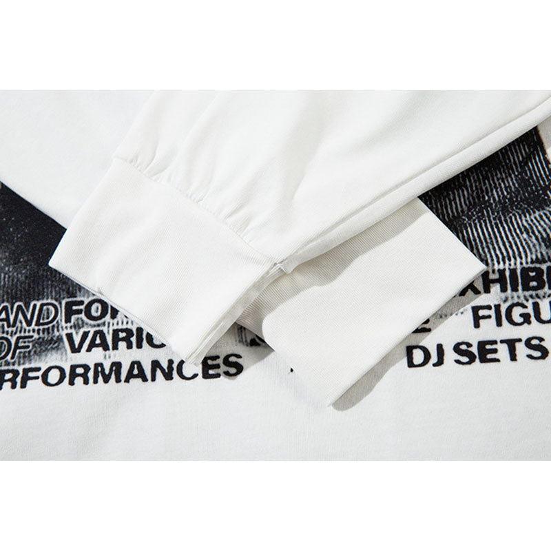 Marcas De Streetwear Long Sleeve T-Shirt Spring and Autumn Loose Crew Neck Top