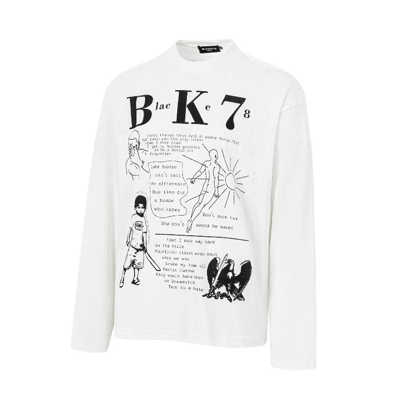 Unisex long-sleeved shirt autum cleanfit printing