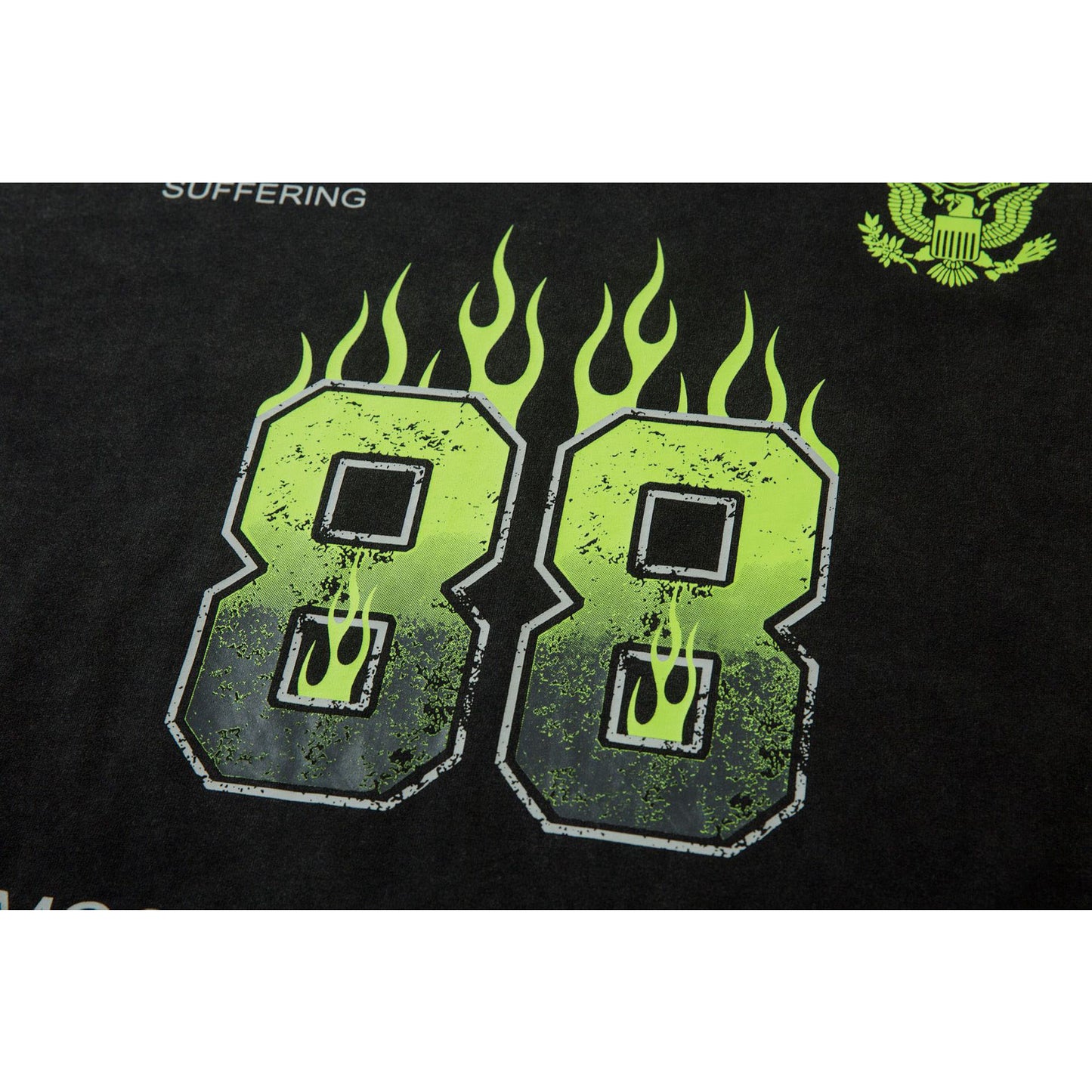 Hustle vintage flame print long sleeve t-shirt