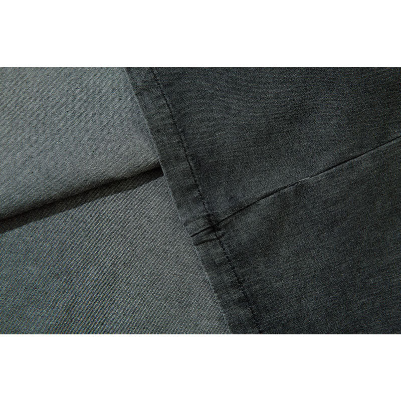 Marcas De Streetwear Crew Neck Denim Pullover Long Sleeve T-Shirt