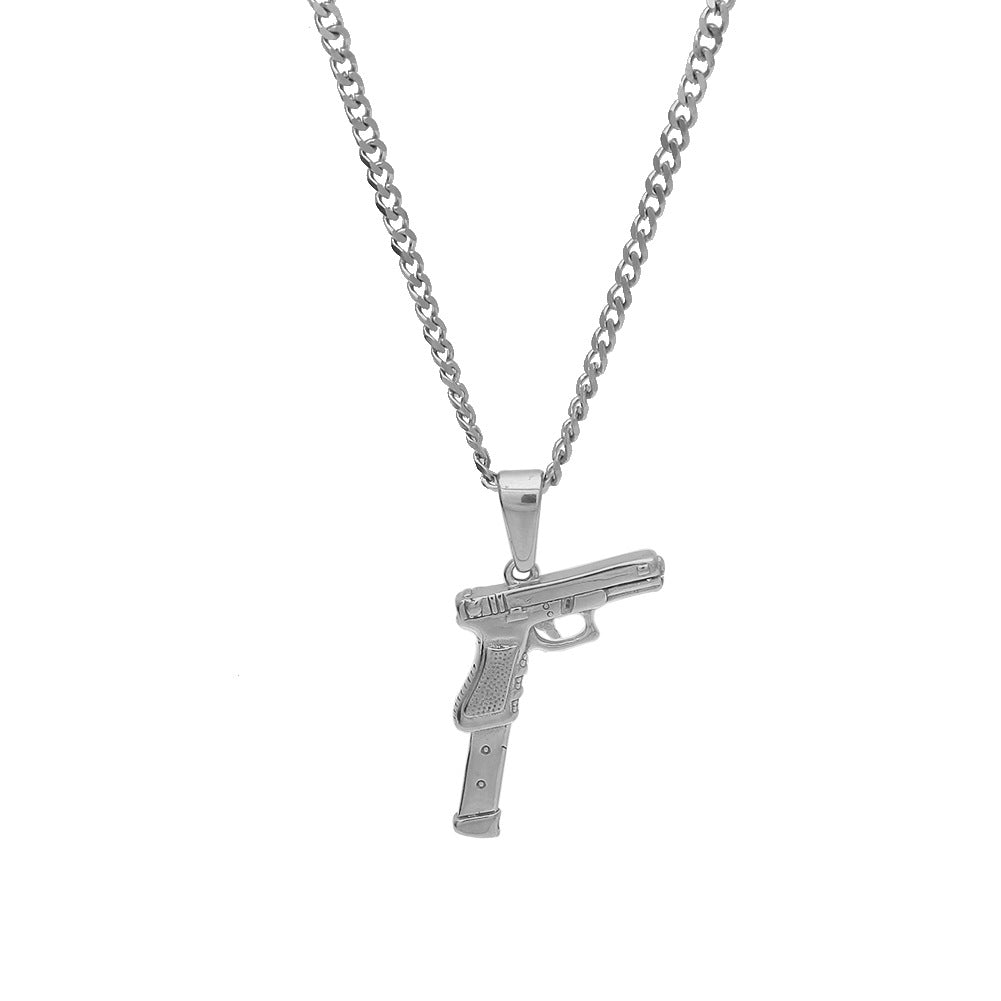 Jewelry Hip Hop Pistol Pendant Armament rapper