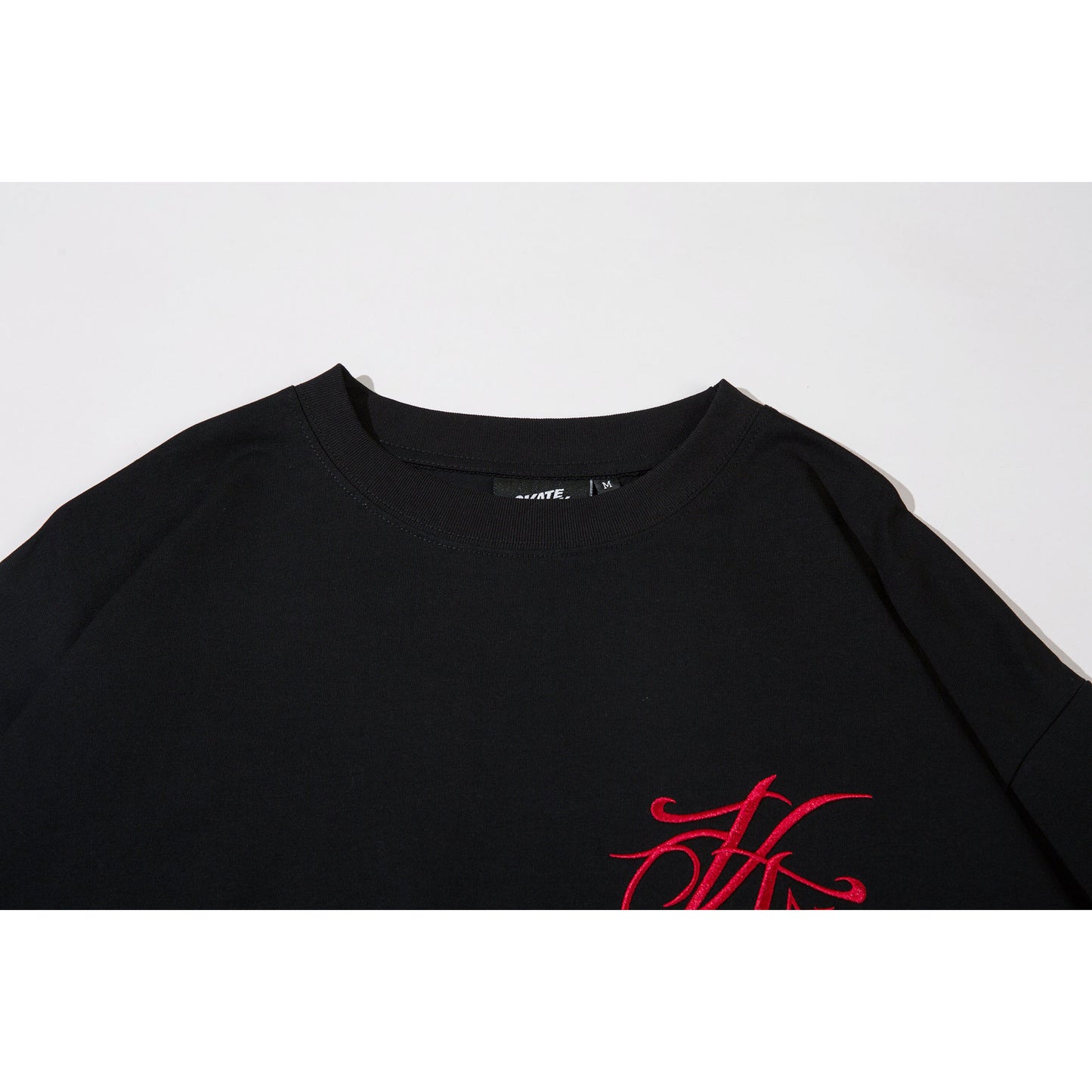 Hustle vintage summer vintage embroidered short-sleeved t-shirt