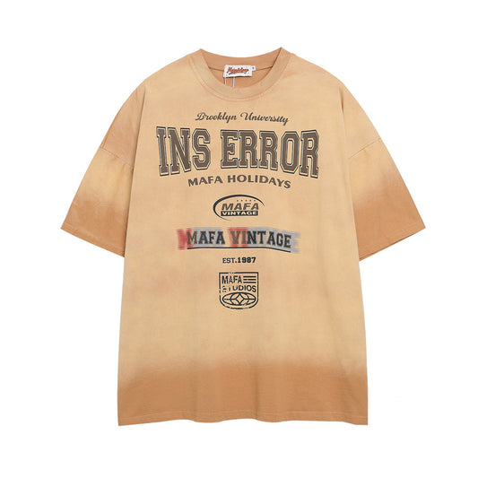Hustle vintage summer short sleeve t-shirt