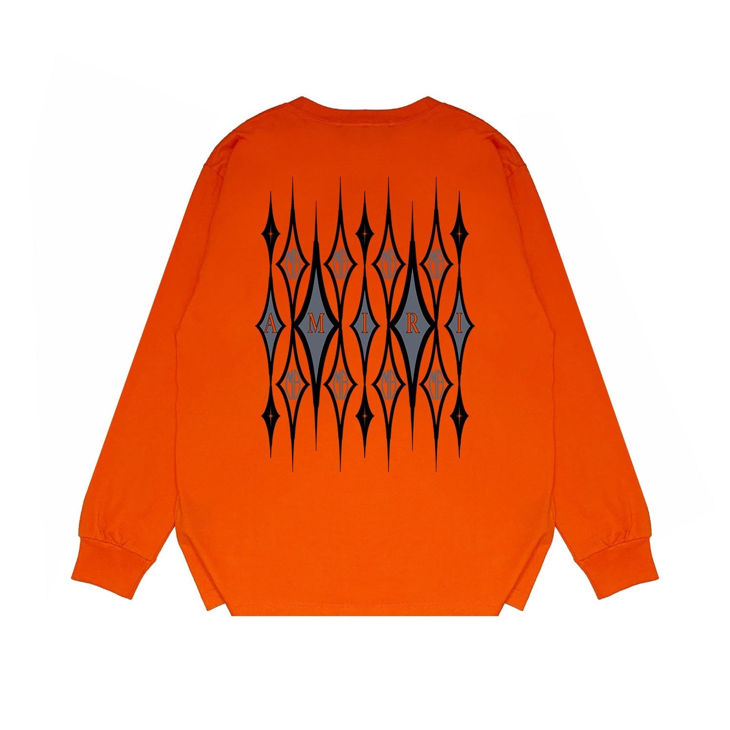 Amiri Long Sleeved Shirt Printed Trendy Pure Cotton