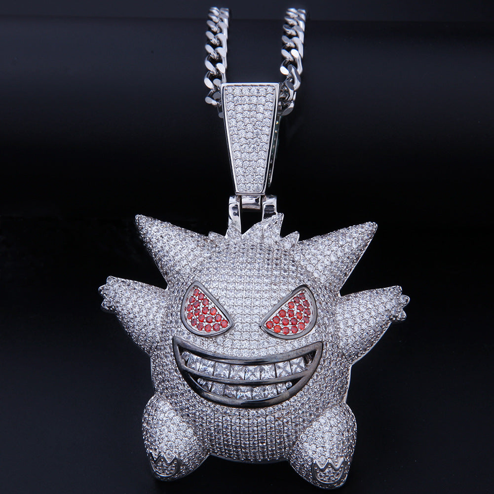 Jewelry full of zircon Geng Gui pendant Pokemon anime Pokémon Spectrum
