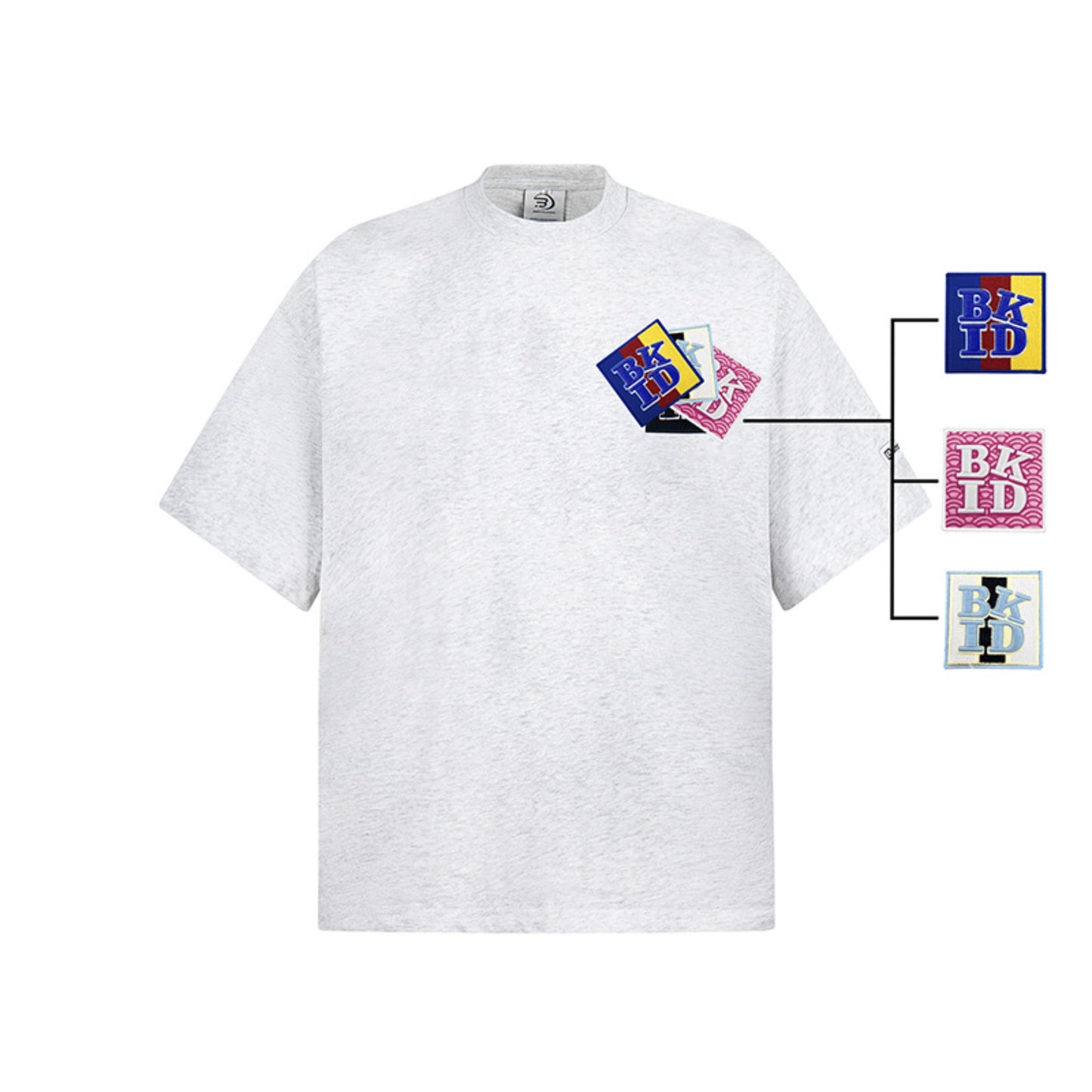 Hip Hop Shirts For Boys Embroidered Loose Short Sleeve Letter Print T-Shirt