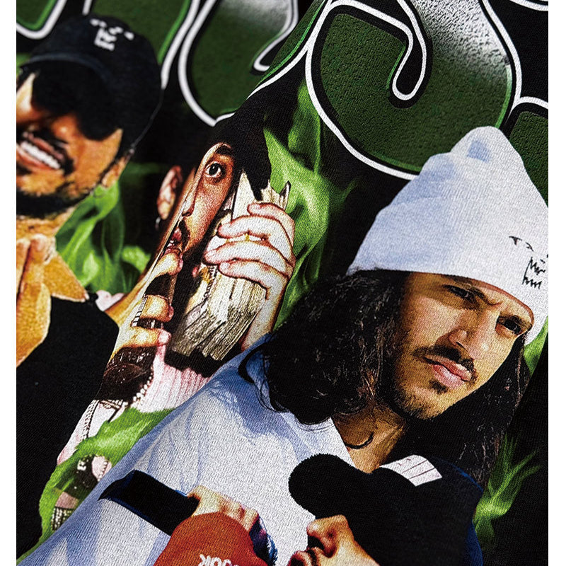 Cool t rapper vintage hip hop russ print long sleeve short sleeve t-shirt vintage
