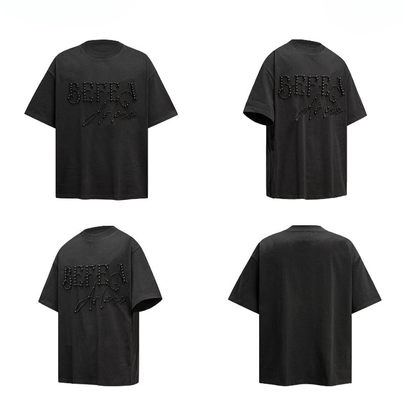80s And 90s Vintage T Shirts Vintage Pearl Alphabet Ice Solona Heavy Crew Neck Short Sleeve T-Shirt