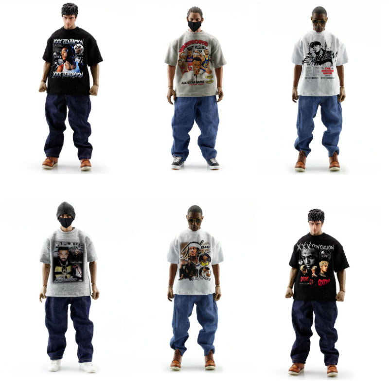 New york hip hop shop BC Dua Lipa print hip hop street short sleeve vintage T shirt