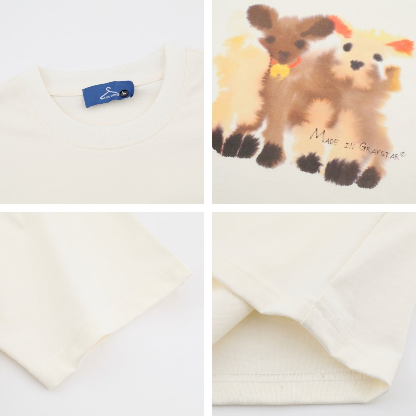 Vintage tarz t shirt vintage lamb print short sleeve t-shirt