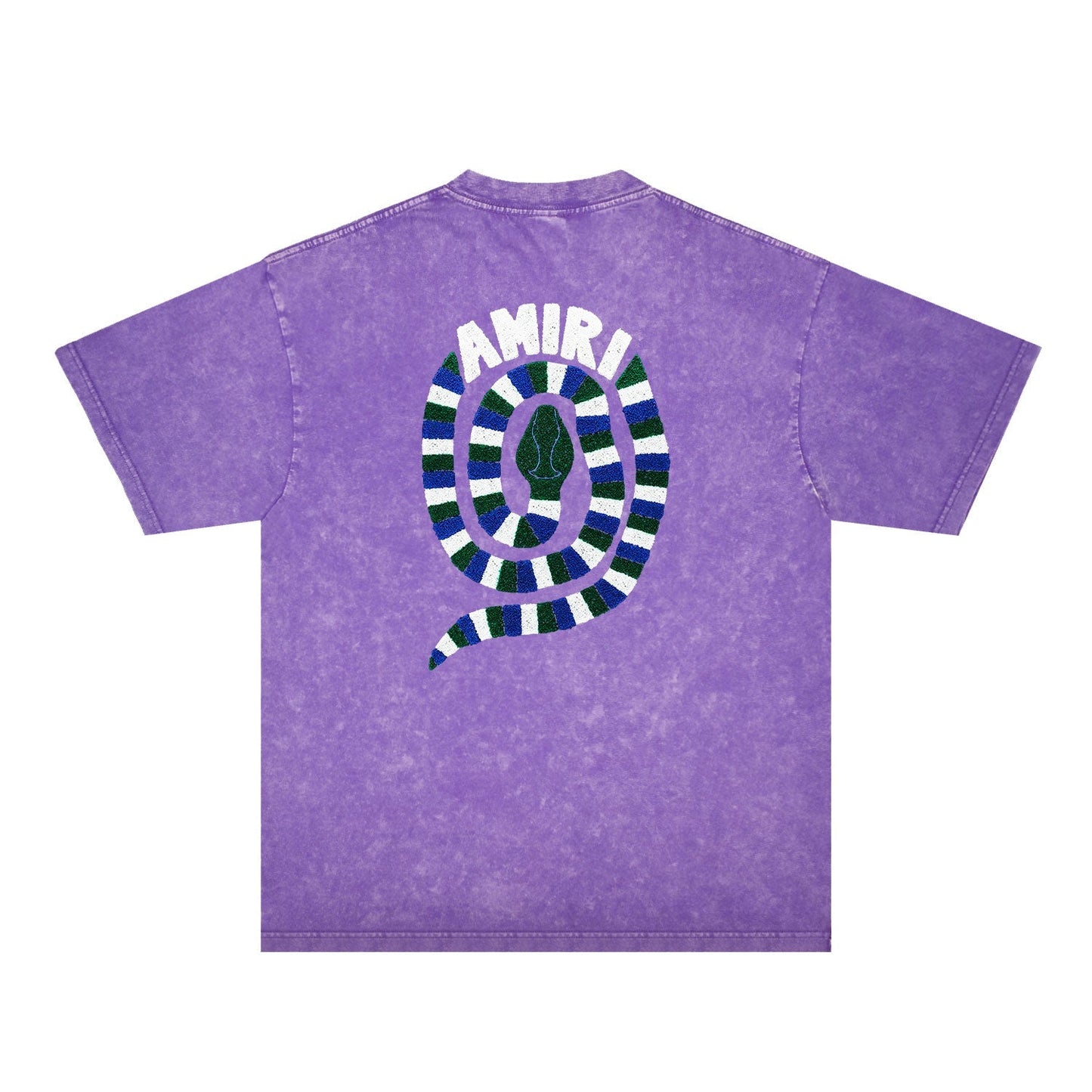 Amiri Washed Distressed T Shirt Printed Trendy Pure Cotton