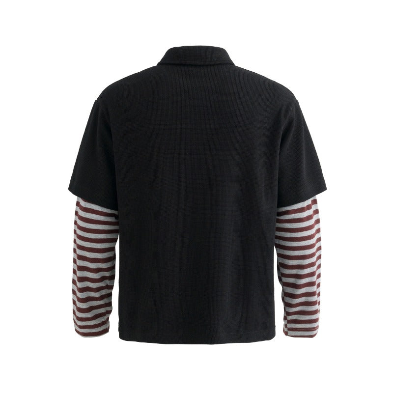 Unisex long-sleeved shirt men's autum lapel sweatshirts