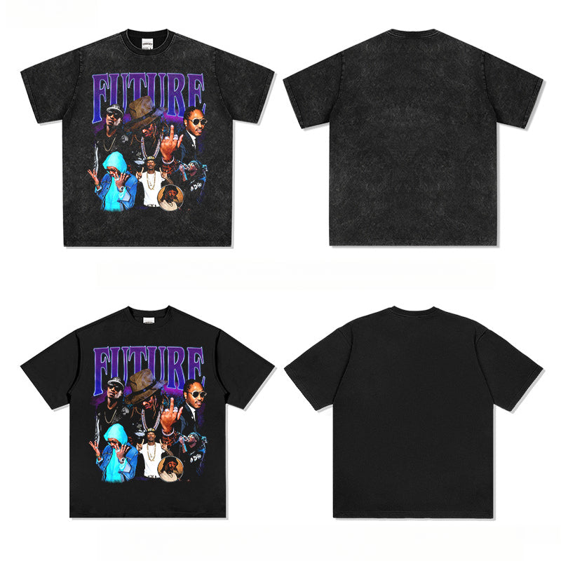 Marcas streetwear usa future print t-shirt
