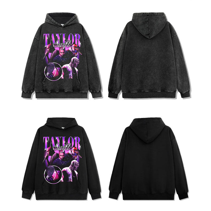 Marcas streetwear usa vintage hip hop tayler mckp print hooded sweater