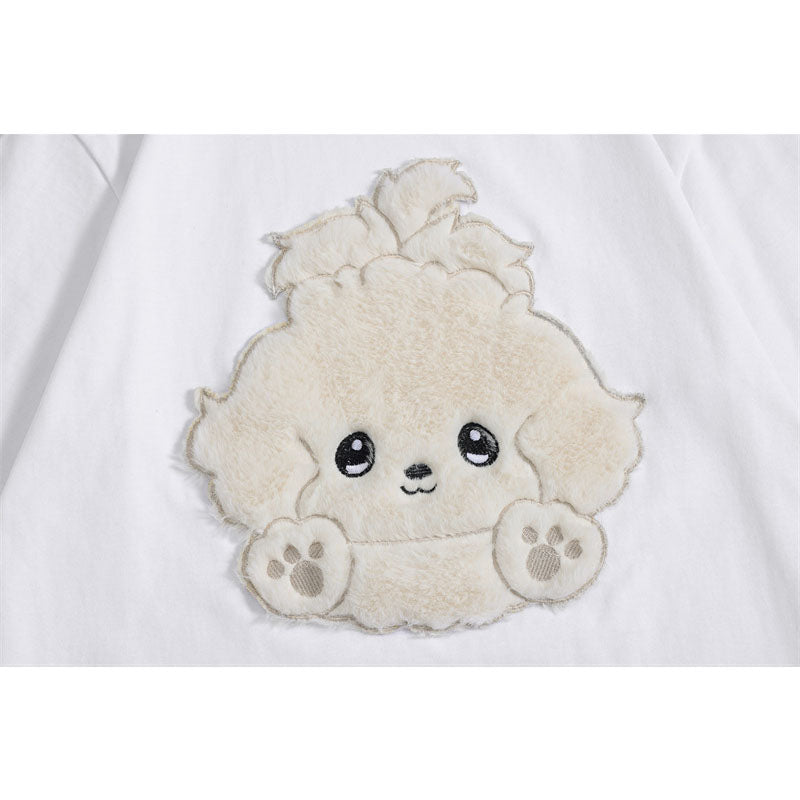 Camisetas streetwear Summer Vintage Dog Casual Loose Short Sleeve T-Shirt