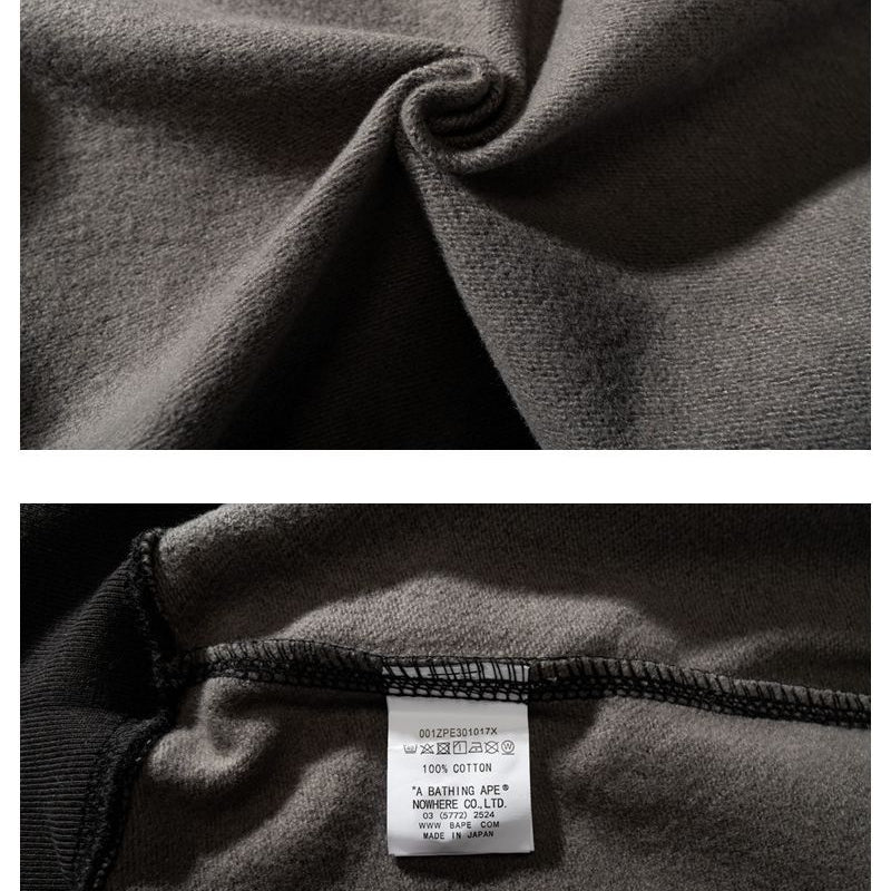 Ape Hoodie Autumn and Winter Ape Shaped Checkered Shark Cardigan Zipper Sweater Jacket