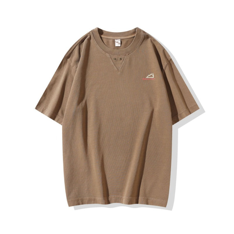 Mens T-shirts Vintage Printed Short Sleeves Summer Loose