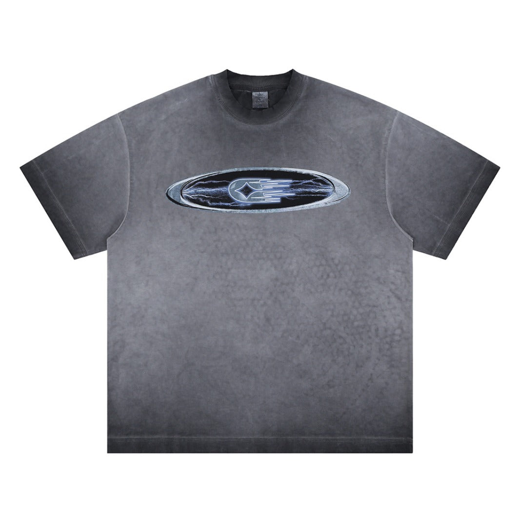 Vintage 90s Hip Hop Clothing Summer Crew Neck Short Sleeve T-Shirt