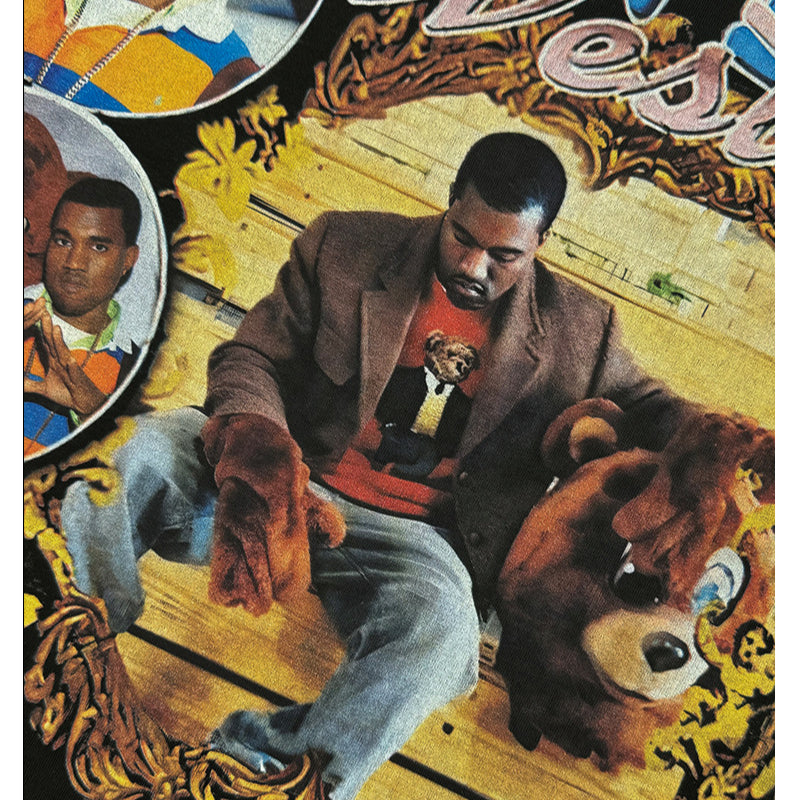 New york hip hop shop vintage hip hop kanye west print short sleeve t-shirt vintage