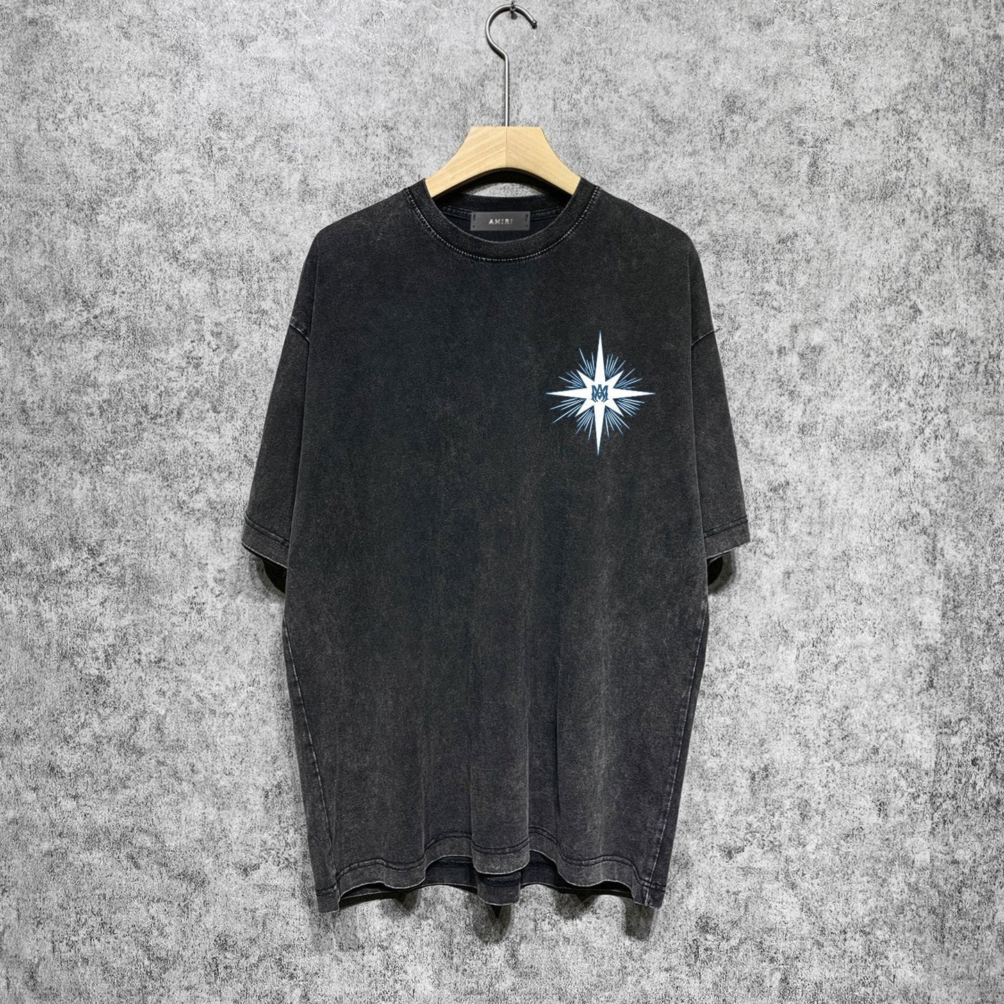 Amiri washed t-shirt star shield short sleeve
