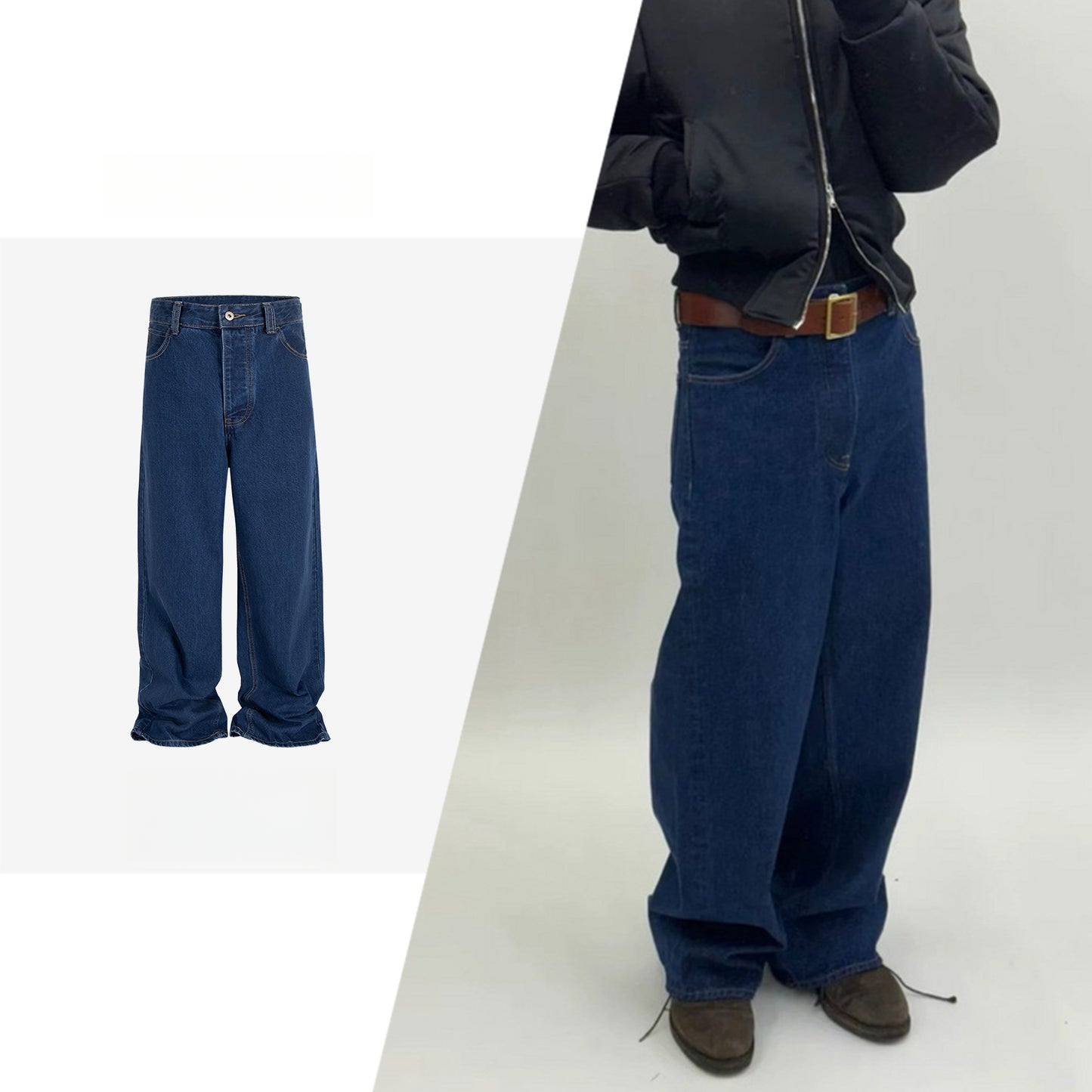 Rock Revival Jeans Dark Blue Jeans Body Straight Pants