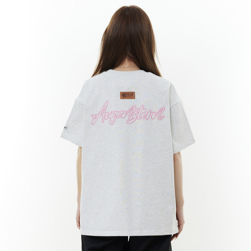 Camisas Retros Hip Hop Casual Loose Short Sleeve T-Shirt