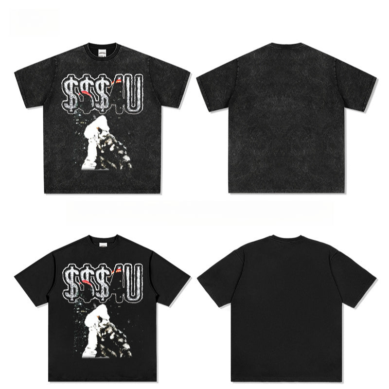 Outfit streetwear vintage drake drake hip hop print short sleeve t-shirt