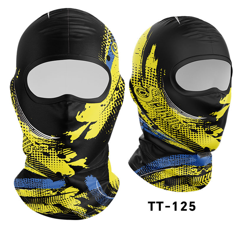 Cycling Windproof Hood Camouflage Python Ice Silk Mask Sunscreen Windproof